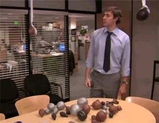 Gif from The Office Birthday Party episode