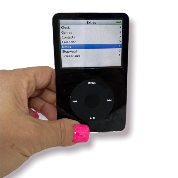 hand holding a 5th generation iPod Classic